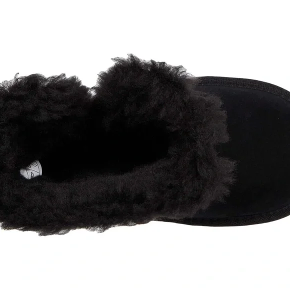 Koolaburra by UGG Aribel Short Winter Boots Mid Calf Faux Fur Black - Picture 2 of 6